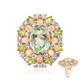 Anello in argento con Ametista Verde