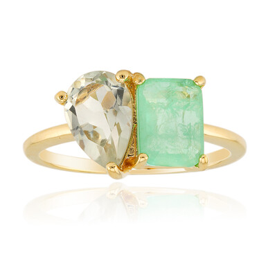 Anello in argento con Ametista Verde