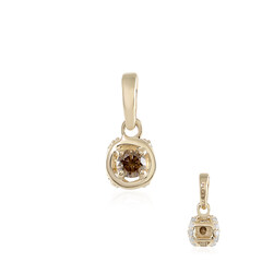 Ciondolo in oro con Diamante Champagne I2