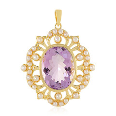 Ciondolo in argento con Ametista Rose de France