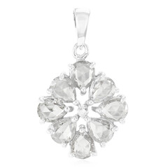 Ciondolo in argento con Zaffiro Bianco