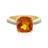 Anello in argento con Citrino Madeira