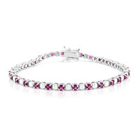 Bracciale in argento con Rodolite