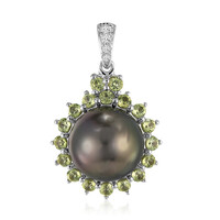 Ciondolo in argento con Perla Tahitiana (TPC)