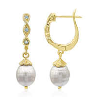 Orecchini in argento con Perla di Acqua Dolce (TPC)