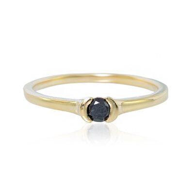 Anello in oro con Diamante Nero