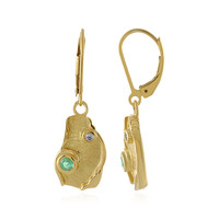 Orecchini in argento con Smeraldo Etiope