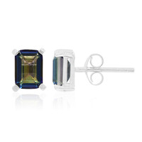 Orecchini in argento con Quarzo Mistico Blu