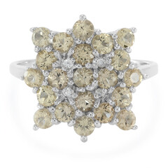 Anello in argento con Topazio Imperiale