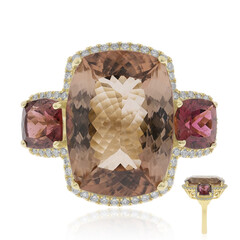 Anello in oro con Tormalina Neon del Congo (CIRARI)