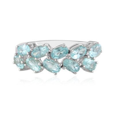 Anello in argento con Apatite Blu