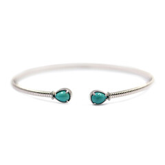 Bracciale in argento con Turchese Campitos (Anne Bever)