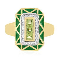 Anello in argento con Peridoto