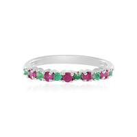Anello in argento con Rubino