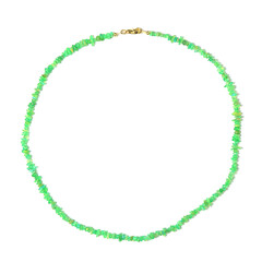 Collana in argento con Opale Verde dell'Etiopia
