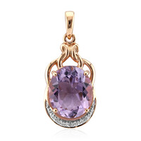 Ciondolo in argento con Ametista Rose de France