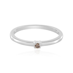 Anello in argento con Diamante Champagne I3