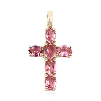 Ciondolo in oro con Tormalina Rosa