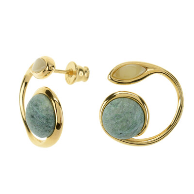 Orecchini in argento con Fuchsite (dagen)