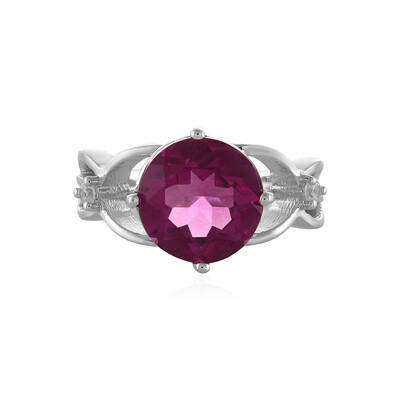 Anello in argento con Fluorite Rosa del Messico
