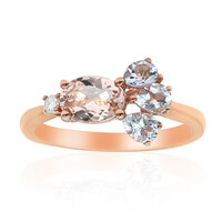 Anello in oro con Morganite AAA