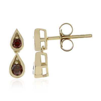 Orecchini in oro con Diamante Rosso I3