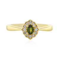 Anello in argento con Zircone Ceylon Verde