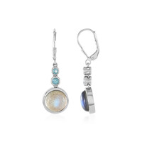 Orecchini in argento con Labradorite Blu Maniry (KM by Juwelo)