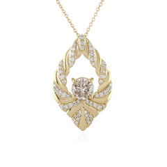 Collana in oro con Diamante Champagne I2 (de Melo)