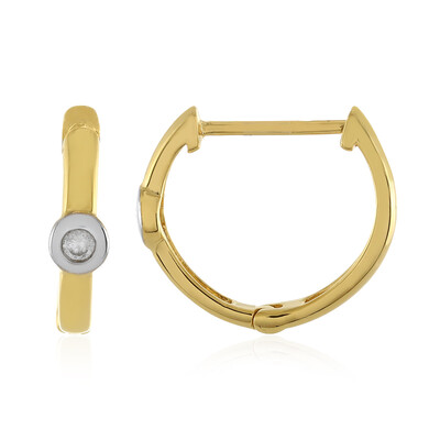 Orecchini in argento con Diamante I4 (J)