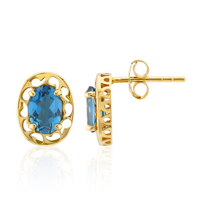 Orecchini in argento con Topazio Blu Londra