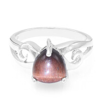 Anello in argento con Occhio di Tigre Rosso
