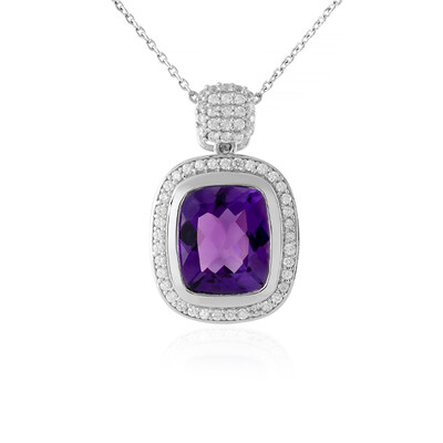 Collana in argento con Ametista Uruguay