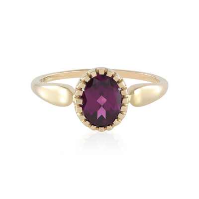 Anello in oro con Granato Magenta