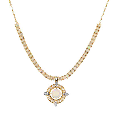 Collana in argento con Opale di Welo