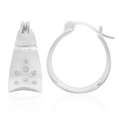 Orecchini in argento con Diamante I1 (G)