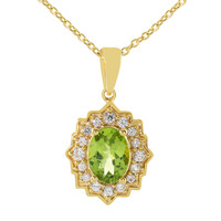 Collana in argento con Peridoto