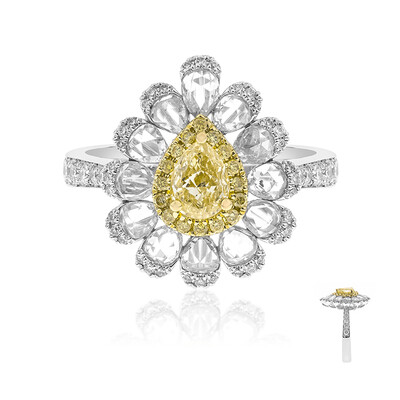 Anello in oro con Diamante Giallo SI2 (CIRARI)