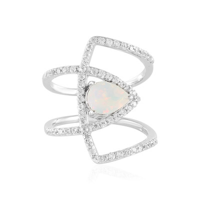 Anello in argento con Opale di Welo