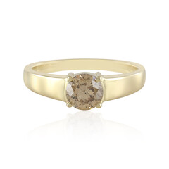Anello in oro con Diamante Champagne I2 (de Melo)