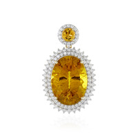 Ciondolo in oro con Apatite Dorata