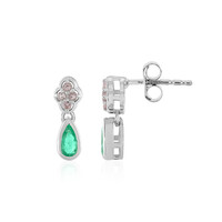 Orecchini in argento con Smeraldo Russo