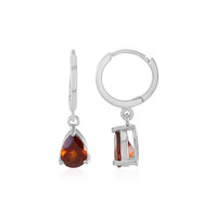 Orecchini in argento con Granato Essonite