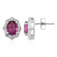 Orecchini in argento con Fluorite Rosa del Messico