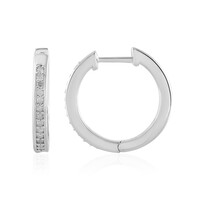 Orecchini in argento con Diamante I2 (I)
