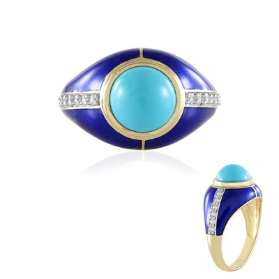 Anello in argento con Turchese Sleeping Beauty