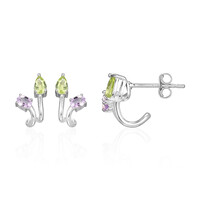 Orecchini in argento con Peridoto