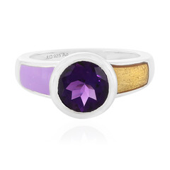 Anello in argento con Ametista (Juwelo Bauhaus)