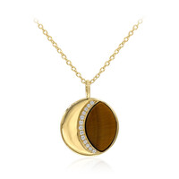 Collana in argento con Occhio di Tigre