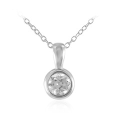 Collana in argento con Topazio Bianco